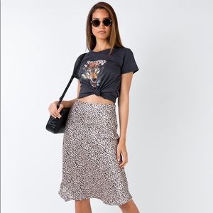 Princess polly leopard midi skirt